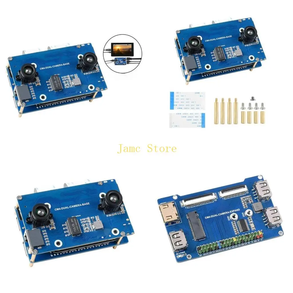 

LX0B Binocular Camera Base Board Design Expander Board 4K Gigabits Replace