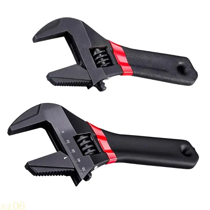 

Q2Q4 Wide Jaw Short Handle Wrench Tightening Fasteners Wrench For Home Repair And DIY Projects In Confined Areas