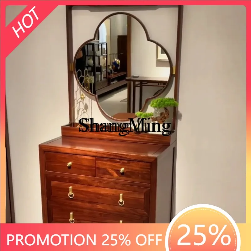 

CL ebony wood chest of drawers solid wood chest of drawers modern light luxury bedroom log storage storage furniture