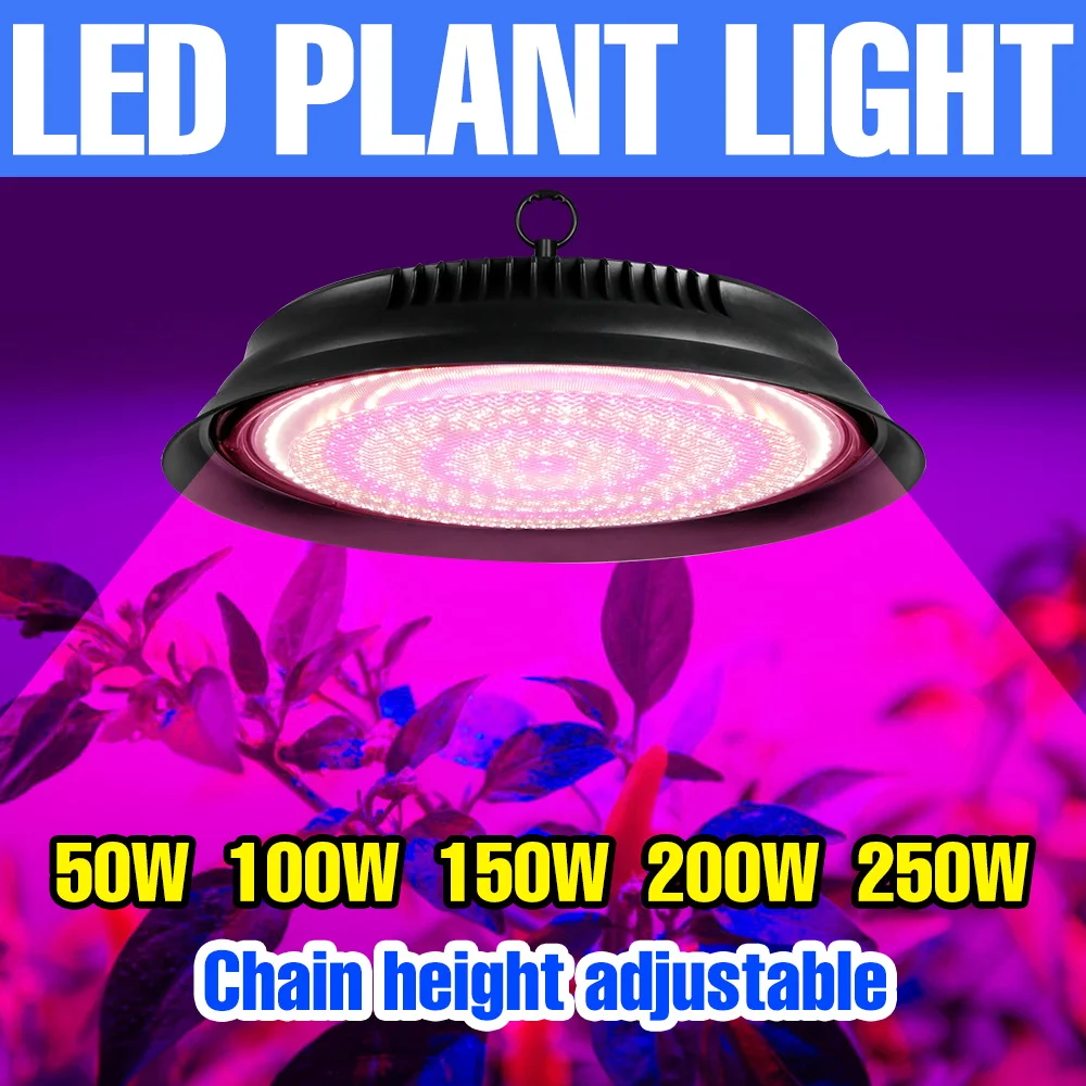 

250W LED Grow Light Full Spectrum Plant Cultivation Lamp Hydroponics Flower Greenhouse Grow Tent Tomato Vegetables Fill Lighting
