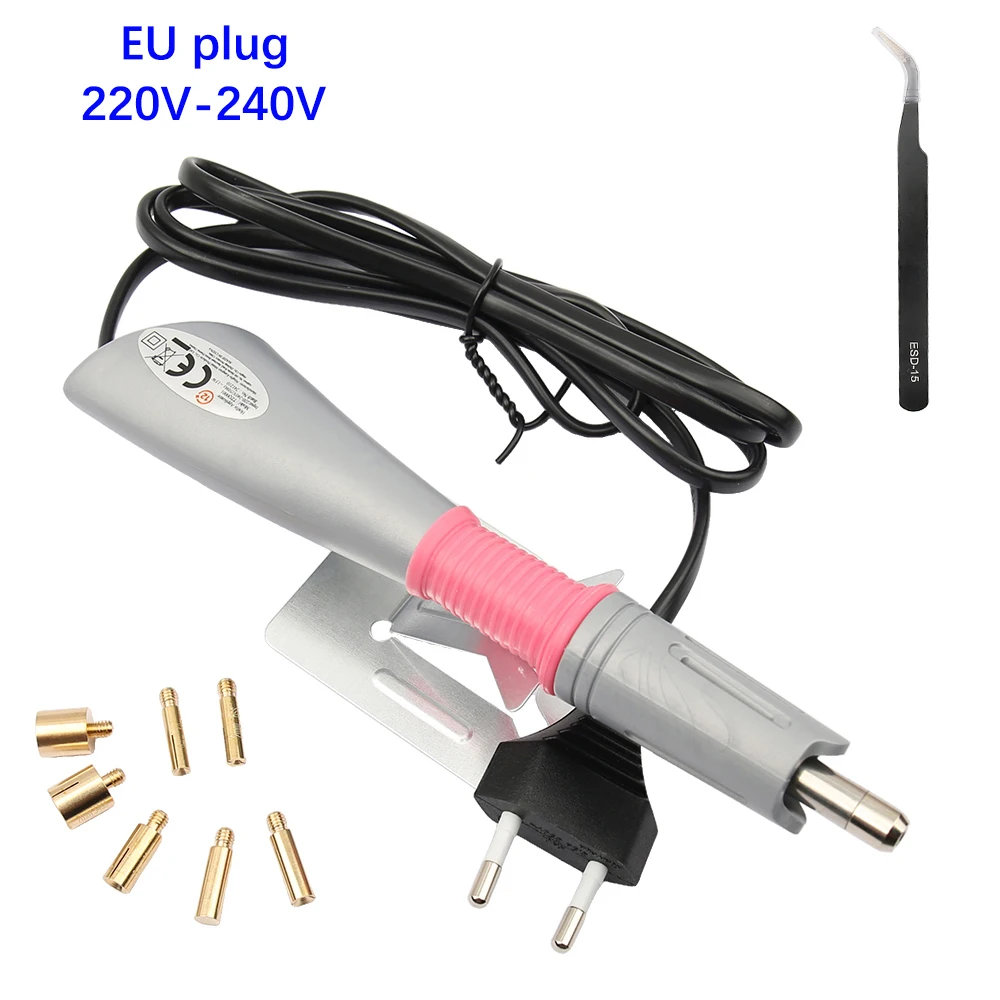 EU Plug Hot Fix Rhinestone Applicator, Hotfix Rhinestone Locator Tool, Extended Power Cord, Fast Heating, Stable and Durable
