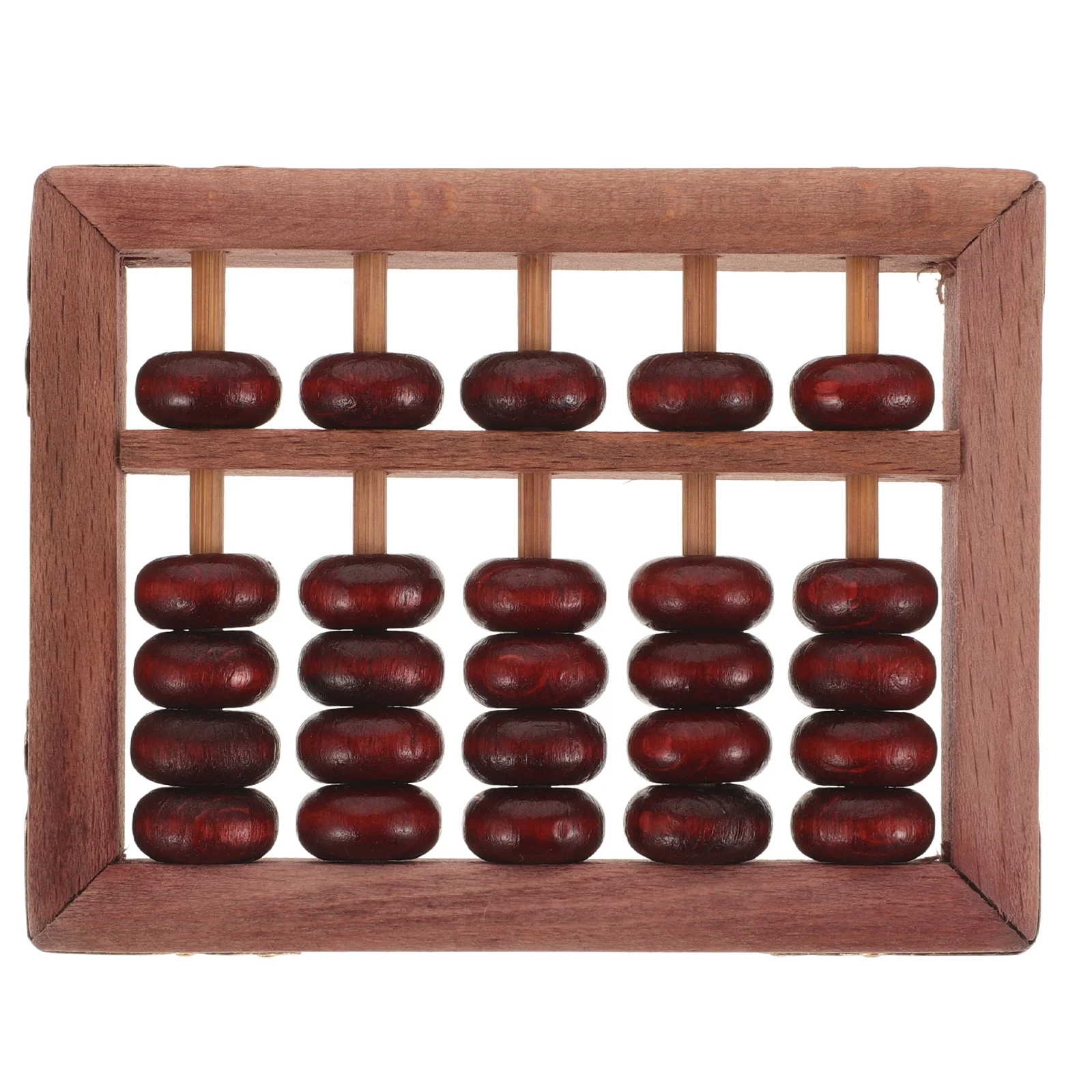

Solid Beechwood Vintage Abacus Wooden Counting Frame Portable Math Learning Educational Tool for Kids Math Leaning Tool