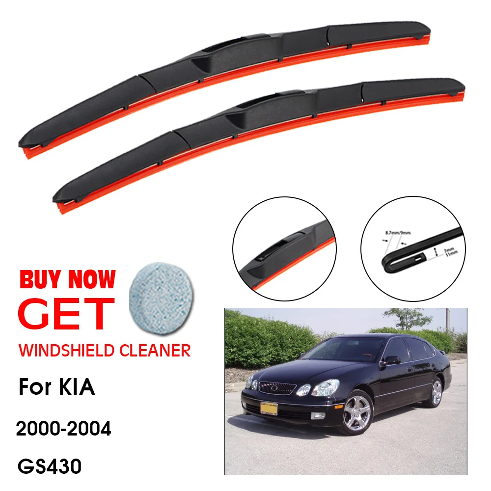 

Car Wiper For Lexus GS430 24"+20" 2000-2004 Front Window Washer Windscreen Windshield Silica Gel Wiper Blade Accessories