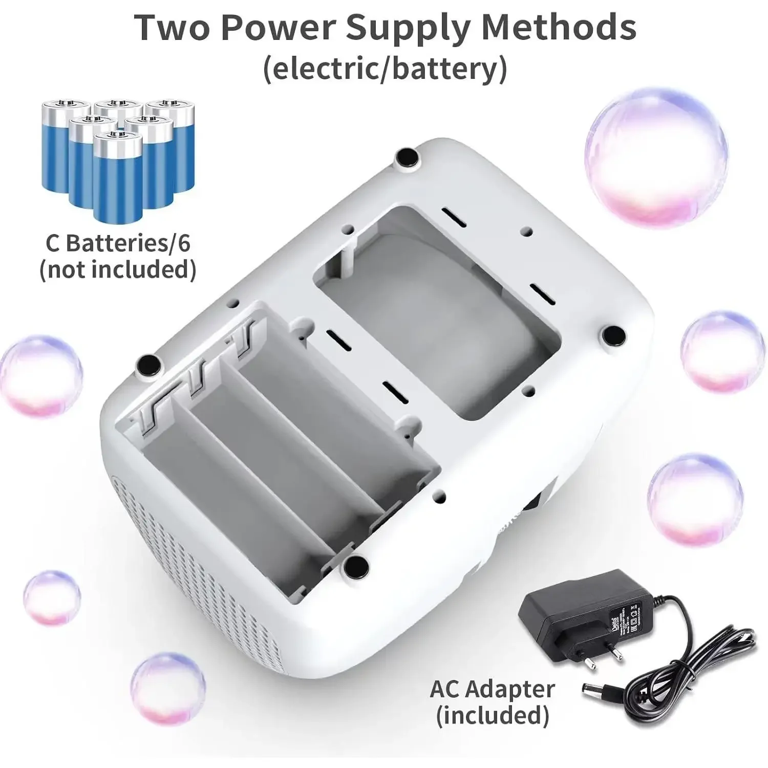 ماكينة W_Bubble لحفلات الأطفال، ماكينة صنع الفقاعات التي تعمل بواسطة المكونات أو البطاريات الخارجية، منفاخ الحياة، حفلات الزفاف