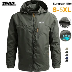 THORSOL Men Cycling Waterproof Jacket MTB Bicycle Windbreaker Motorcycle Clothing Road Mountain Bike Jacket Chaqueta Impermeable