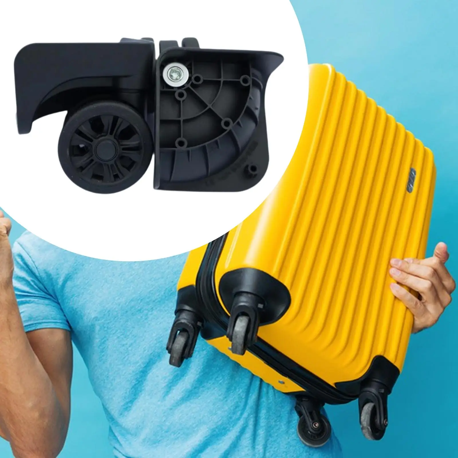 

2Pcs Luggage Wheels Replacement for Suitcase Traveling Flexible Repair Tools Versatile Easy Installation Roller Casters Parts