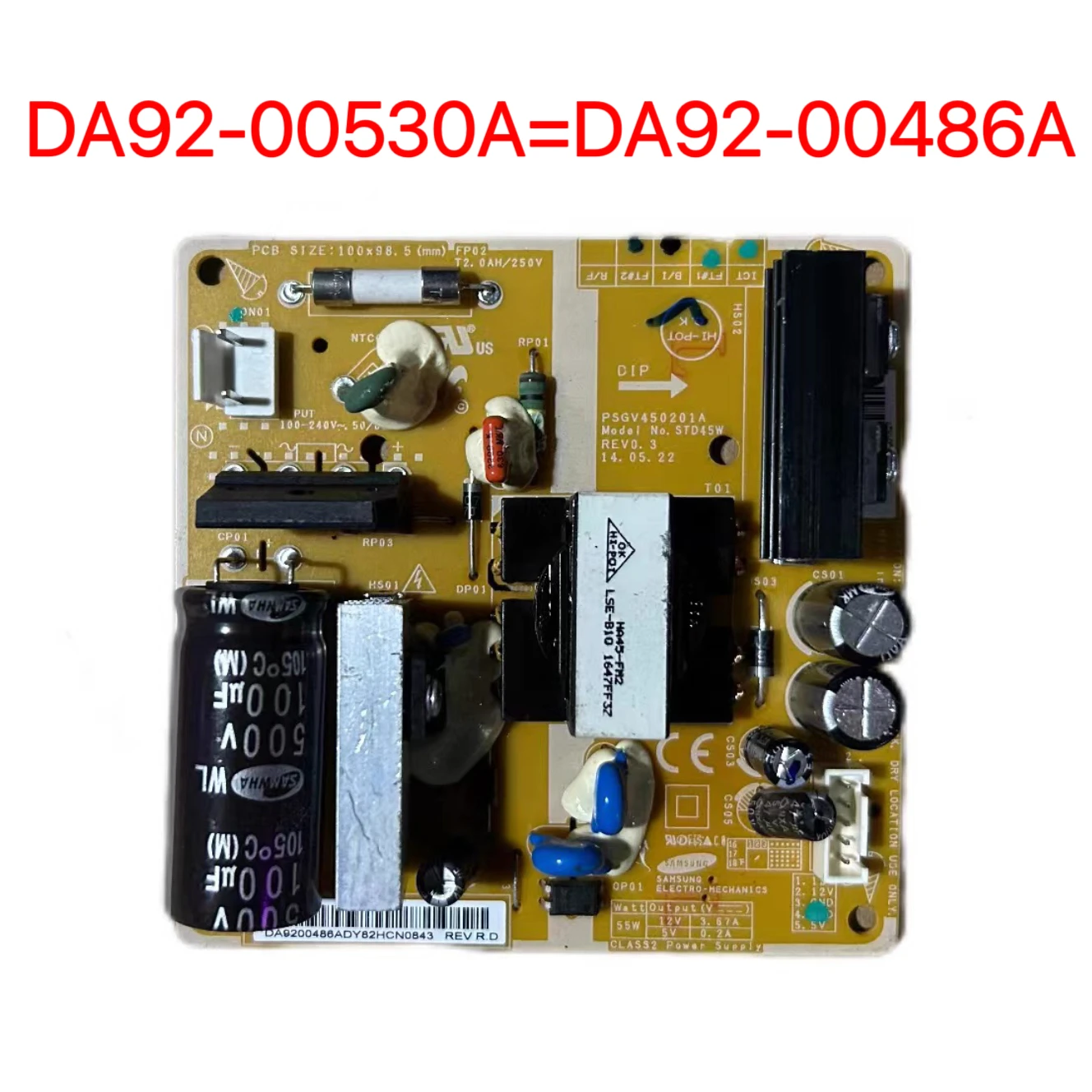 

ПСГВ 320201 A DA92-00530A DA92-00486A Модуль основной платы управления морозильной камерой DA92-00486A DA92-00530A RS68N8220SL RS53K4400S