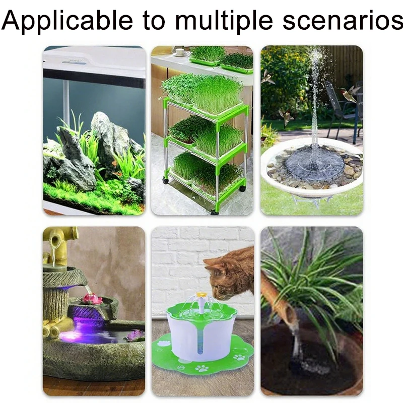 Ultra Quiet USB Aquarium Fish Tank Filtration Pump Mini Pet Fountain Submersible Adjustable Flow Water Circulation Pump 5V 5W image 4