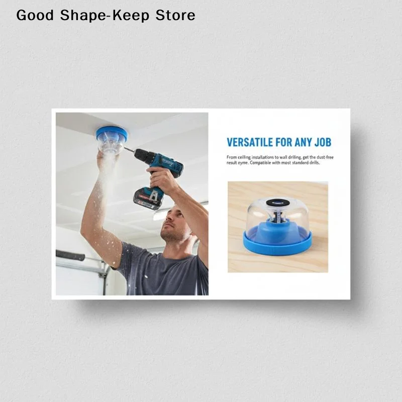 dailyElectric Drill Dust Collection Attachment Universal Power Tool Accessory for Easy Cleanup in DIY Home Projects