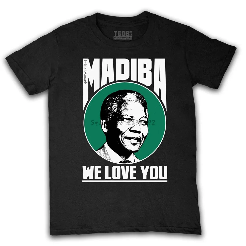 new NELSON MANDELA Tribute men's t shirt men summer cotton pattern t-shirt men's top tees