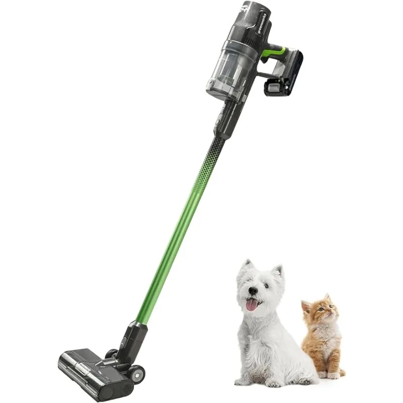 

24V Brushless Cordless Stick Vacuum, Lightweight, Handheld, Pet, Anti-Allergen HEPA Filtration