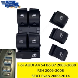 Electric Master Window Glass Lifter Control Switch Button fit for Audi A4 S4 B6 B7 2003-2008 Seat Exeo 8E0959851 Car Accessories