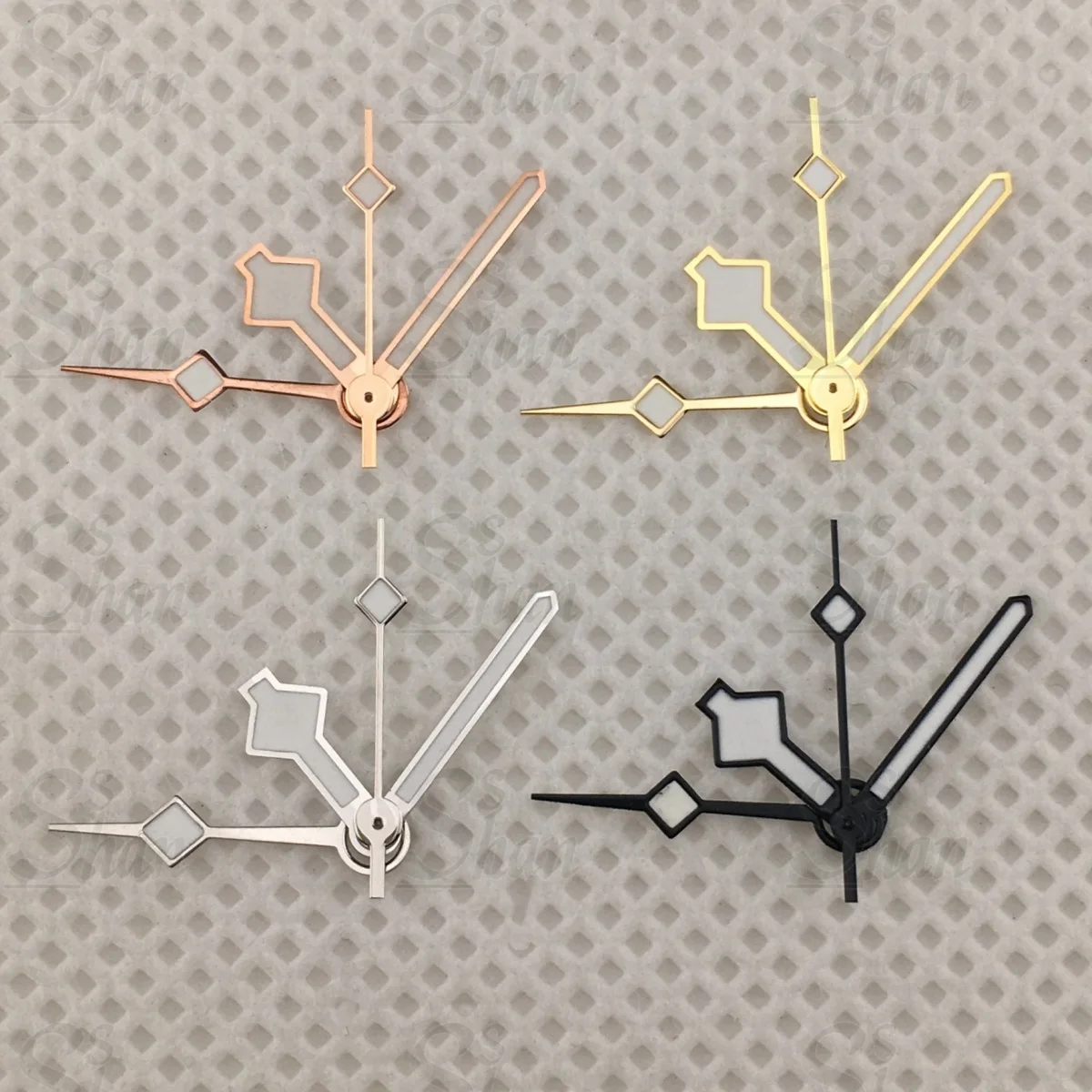 High-Quality GMT Snowflake Watch Hands, Green Luminous, Mod Accessories Compatible with NH34 Automatic Mechanical Movement