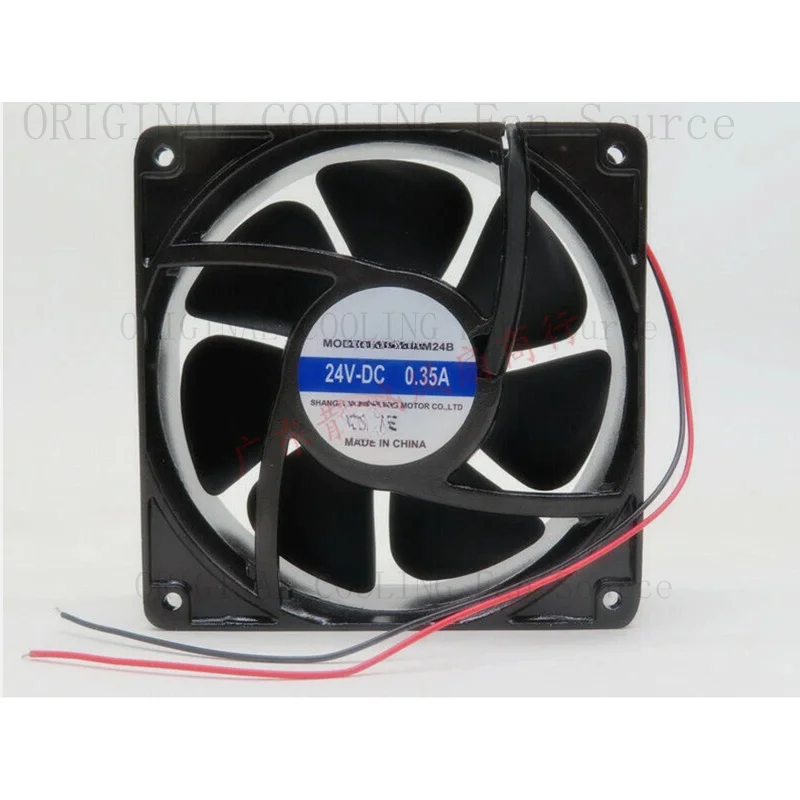R+  1 PCS For Guoheng Axial fan GH12038M24B DC24V 0.35A 12038 12CM 2 Wire 1zha1zk8