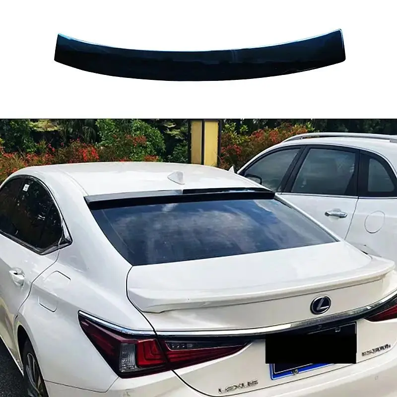 For Lexus ES ES200 ES260 ES300h 2018-2023 High Quality ABS Plastic Rear Windshield Spoiler Wing Trunk Lid Cover Car Styling 4