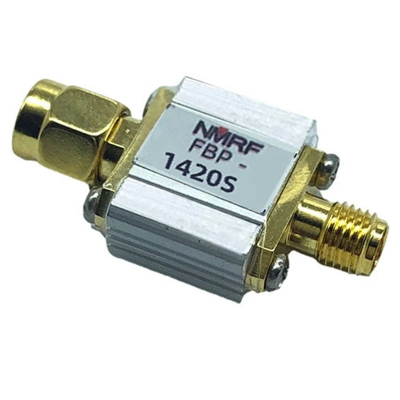 NMRF 1420Mhz Bandpassfilter SAW Bandpass SMA-interface 80Mhz bandbreedte SMA-M SMA-F-interface Bandpassfilterontvanger