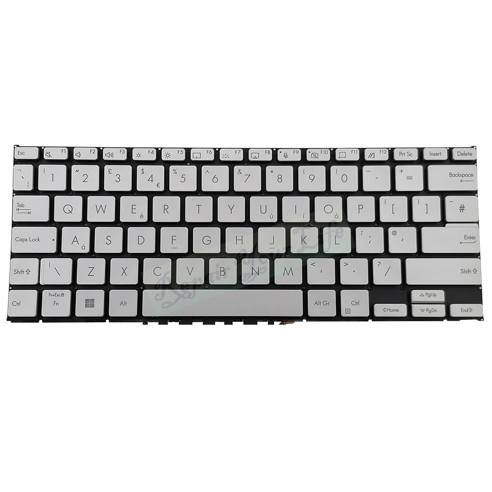 

TP1400 US UK Keyboard for ASUS Vivobook Go 14 TP1400 TP1401 TP1400KA TP1401KA TP1400KA-0071/bz056/bz057/hd421 Silver