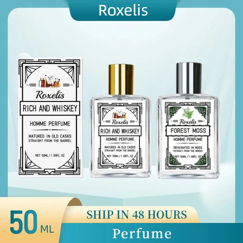 

50ML Charismatic Whiskey Mens Perfume Long-Lasting Fragrance Cologne Light Fresh Scent Eau De Toilette Non-Irritating Body Spray