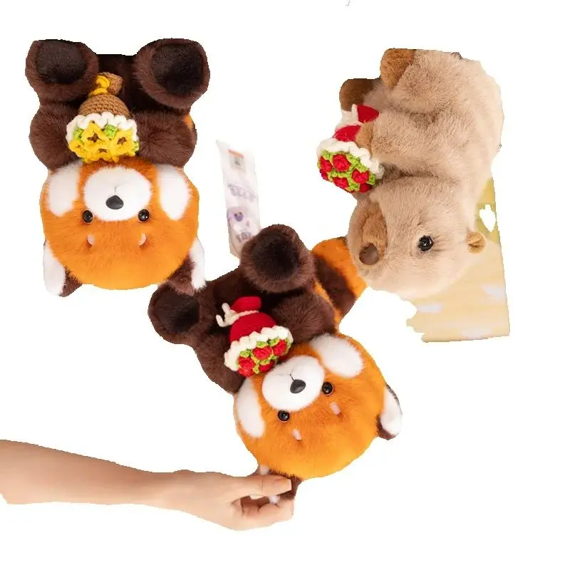 

Cute Panda with Flowers Pillow Soft Non-Slip Cushion for Bed Sofa Office Decor Machine Washable Gift Idea