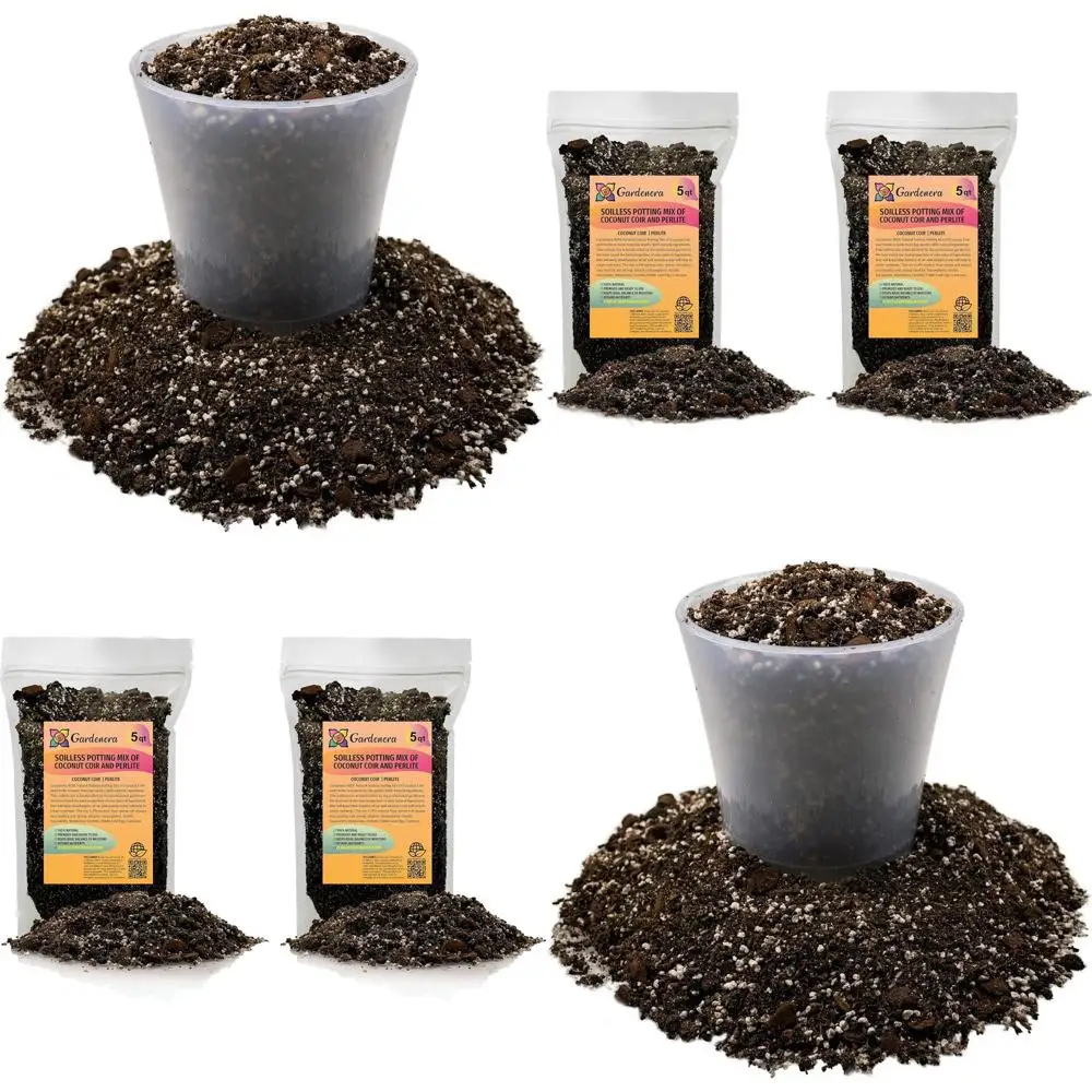 

10 Quart Coco Coir & Perlite Potting Mix for Optimal Plant Growth - Ideal for Indoor & Outdoor Potted Gardens