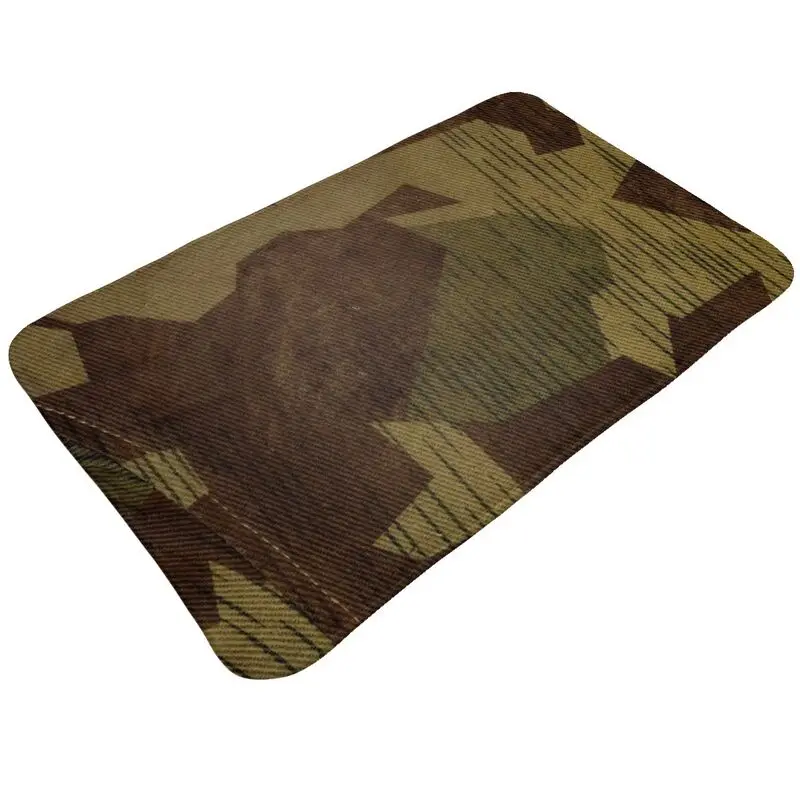 Custom German Splittertarn Camo Doormat Mat Anti-Slip Camouflage Kitchen Bath Garage Rug Carpet 40*60cm