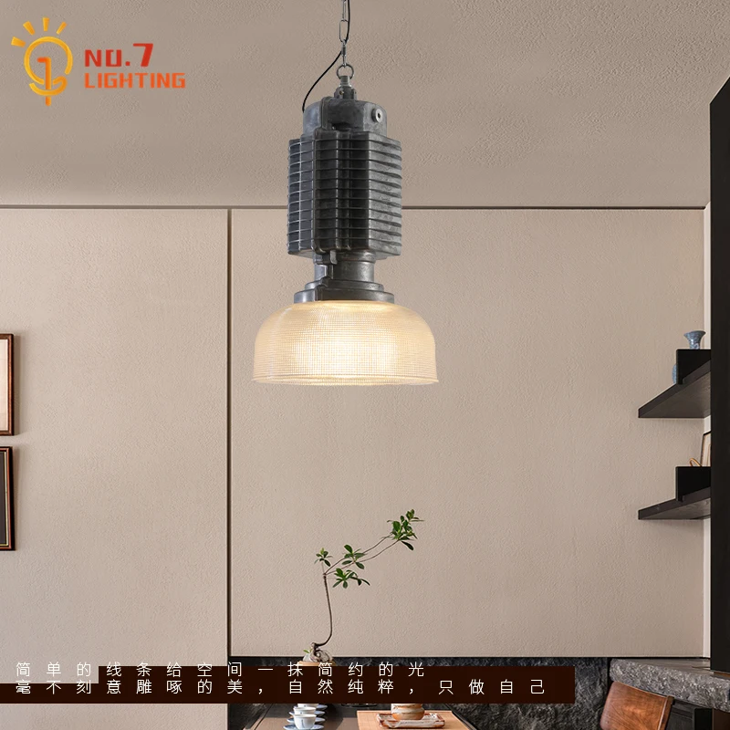 Industrial Chain Chrome Pendant Lights LED E27 Glass Lampshade Iron Art Decorative Hanging Lamp for Restaurant Studio Loft Cafe
