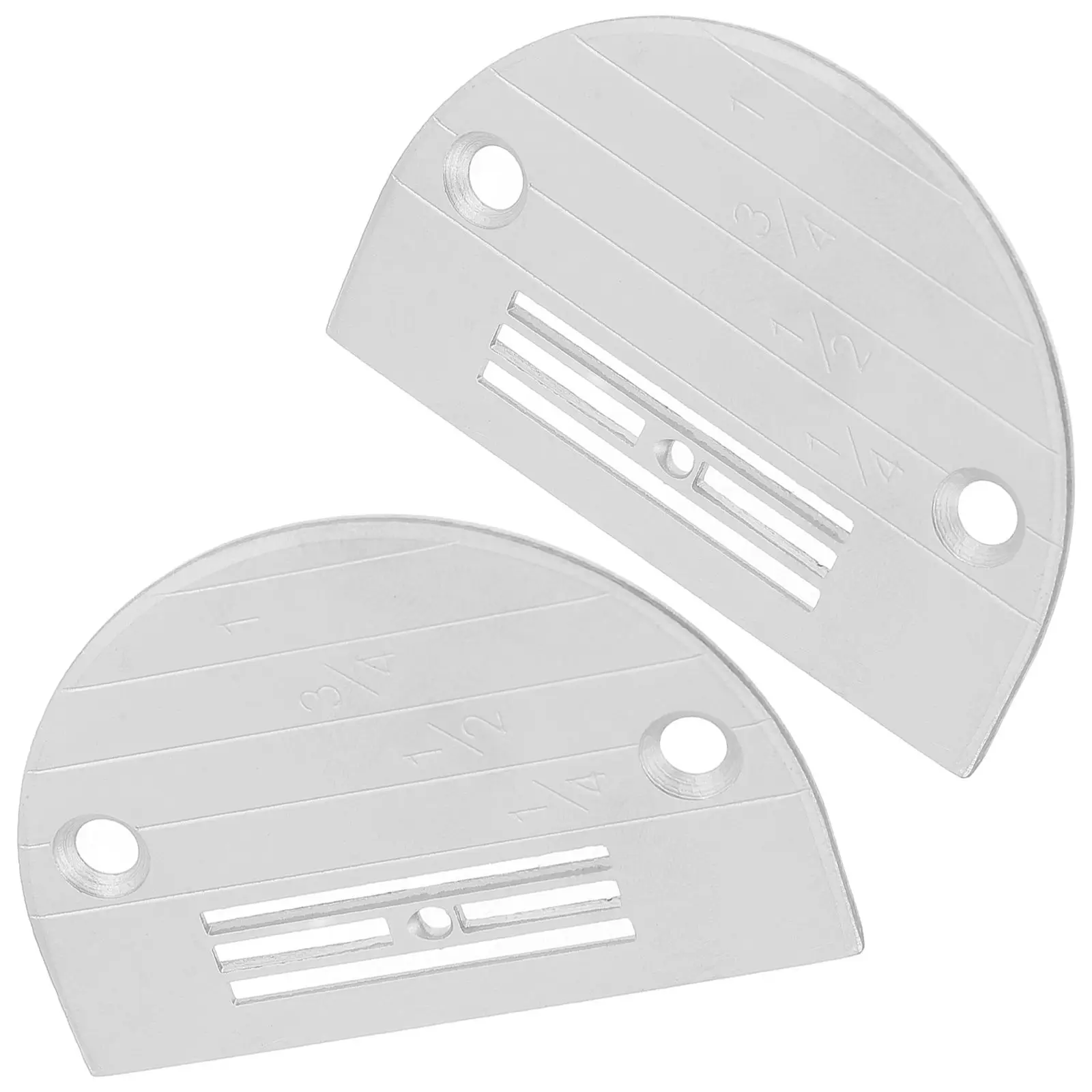 

2Pcs Sewing Needle Plate Sewing Machine Needle Pad Silver Color Scale Design for Handwork Accessories