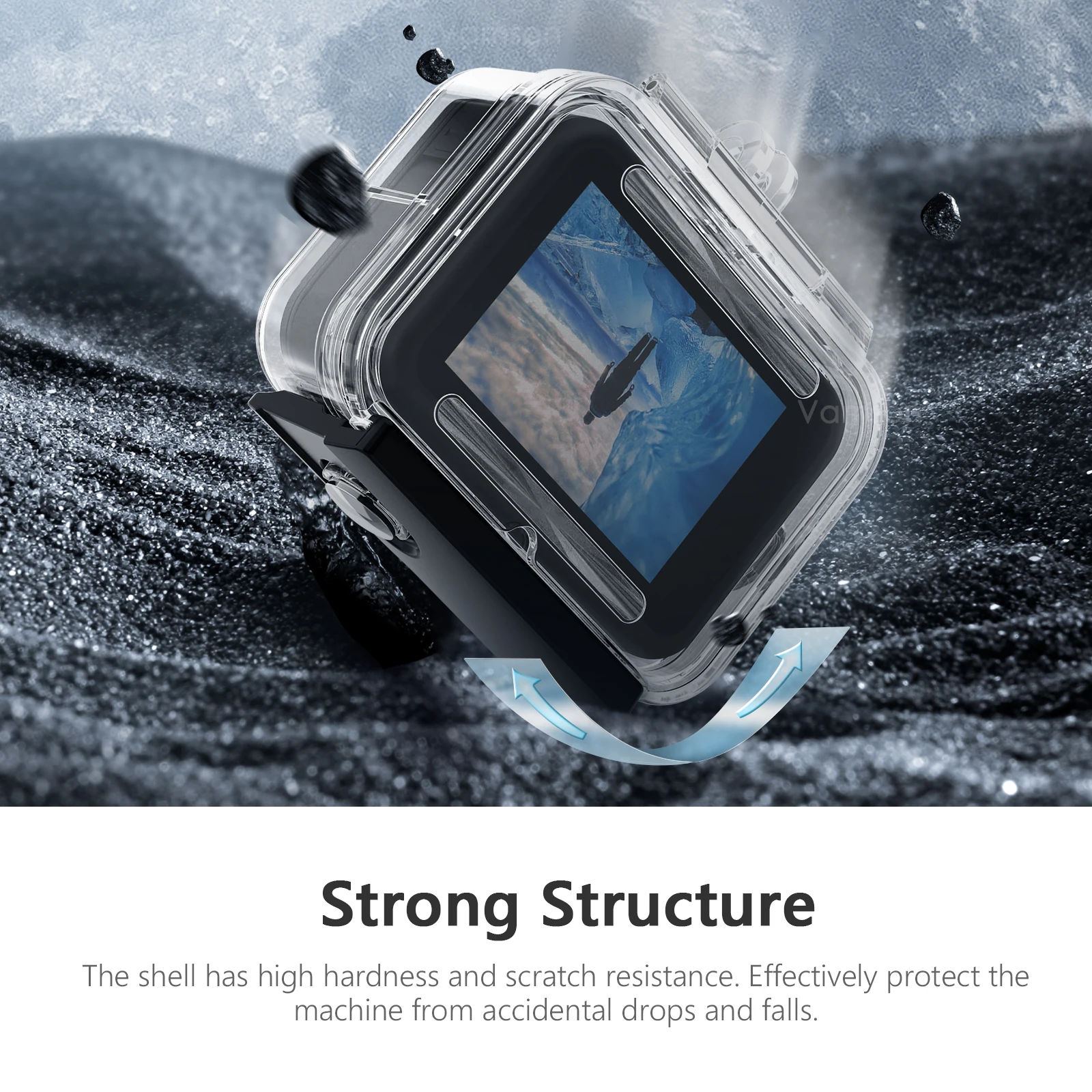 Vamson 60M Depth Waterproof Case for Go Pro Hero 13 12 11 10 9 Underwater Diving Housing Cover for Gopro Hero 13 Accessories