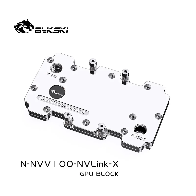 Bykski GPU Water Block for NVIDIA V100 NVLink Video Card Cooled Radiator / N-NVV100-NVLink-X