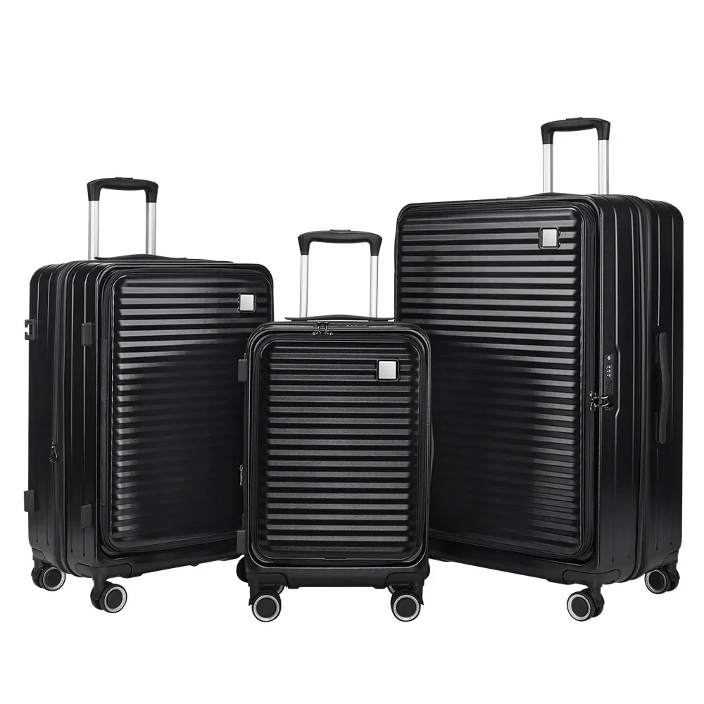 3-delige bagageset, hardshell bagageset met spinnerwiel, handbagage met TSA-slot, reiskofferset