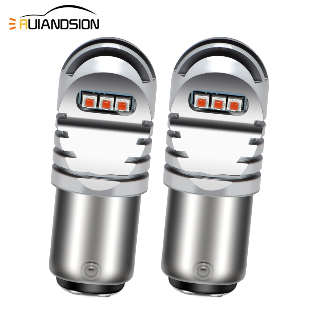 

Светодиодная лампа BAY15D P21/5W для автомобильных фар, 1157 7W 750LM, размер галогенной лампы, для задних стоп-сигналов, ближний/дальний свет, суперяркая, 6000K, 12V 24V, 2 шт.