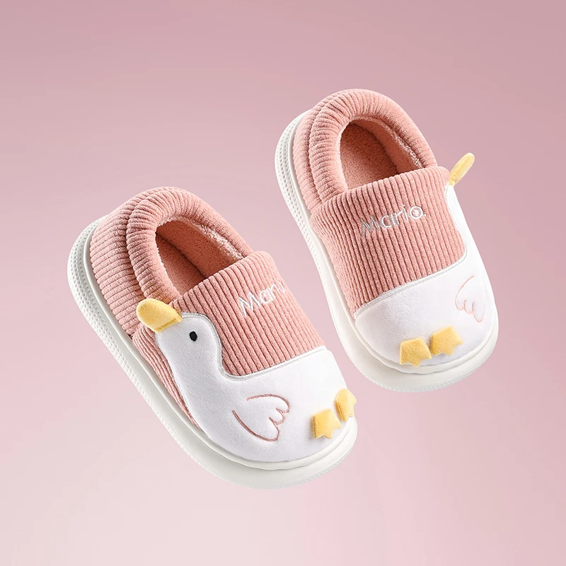 

Веселый Марио, зимние детские милые уличные хлопковые тапочки с героями мультфильмов, домашние домашние тапочки