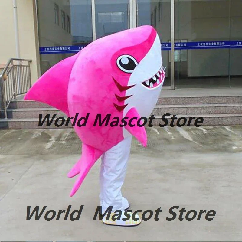 Pink Shark Mascot Costumes Anime Sharks Cosplay Costume Fancy Dress Character Birthday Mask Party Halloween Carnival Costumes