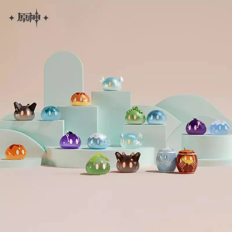 Official Genshin Impact Slime Series Mini Monster Slime Blind Bag Storage Can Desktop Decoration Collection Game Surrounding