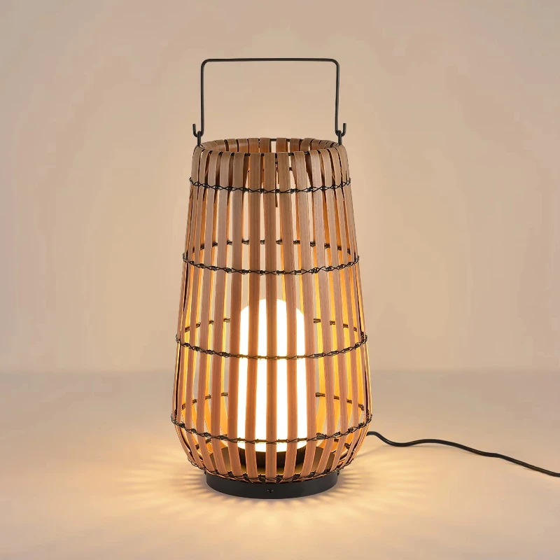 

Bamboo woven lamp tube woven rattan LED landscape lighting garden outdoor lamp