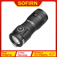 Sofirn SC13A Anduril Powerful Light 519A 1300lm Tactical 18350 Rechargeable Flashlight 5000K High CRI Keychain Emergency Torch