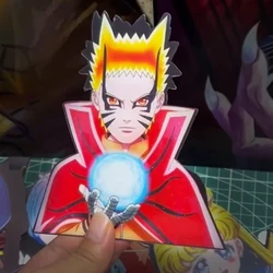 Naruto 3D Anime Motion Lenticular Sticker Waterproof Decals for Cars,Laptop, Refrigerator,Suitcase,Wall Etc Toy Gift