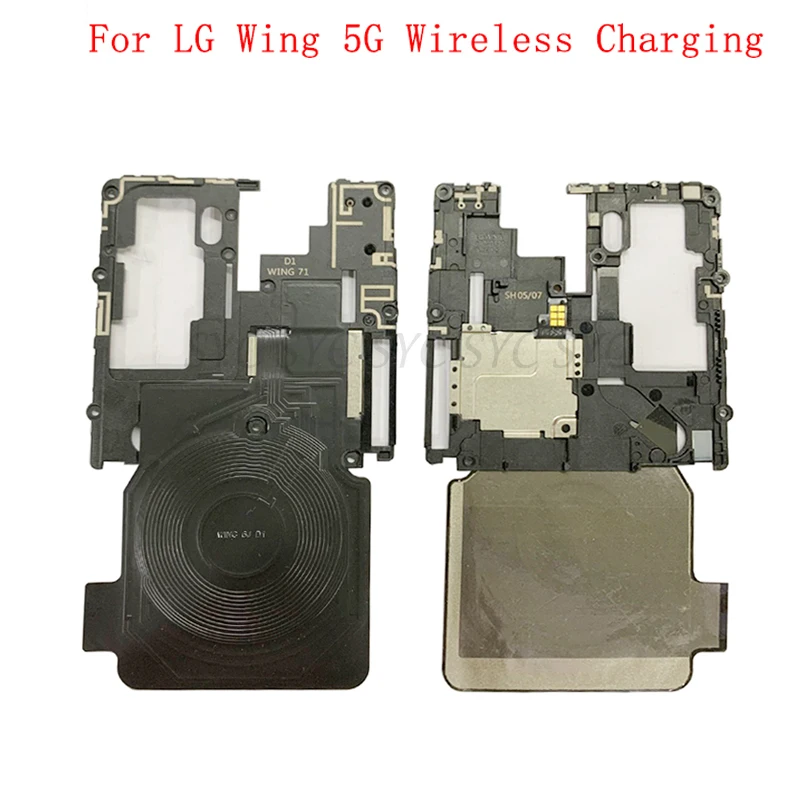 Main Board Cover Frame with Wireless Charging For LG Wing 5G Main Board Cover Module Repair Parts
