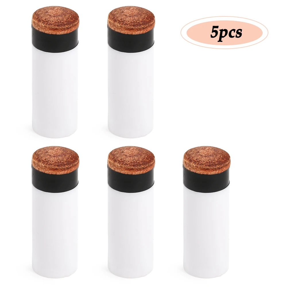 Screw-on Cue Tips 13mm Pool Cue Tips Hard Plastic Cue Stick Ferrules Billiard Cue Head 12MM / 13MM Outer Diameter