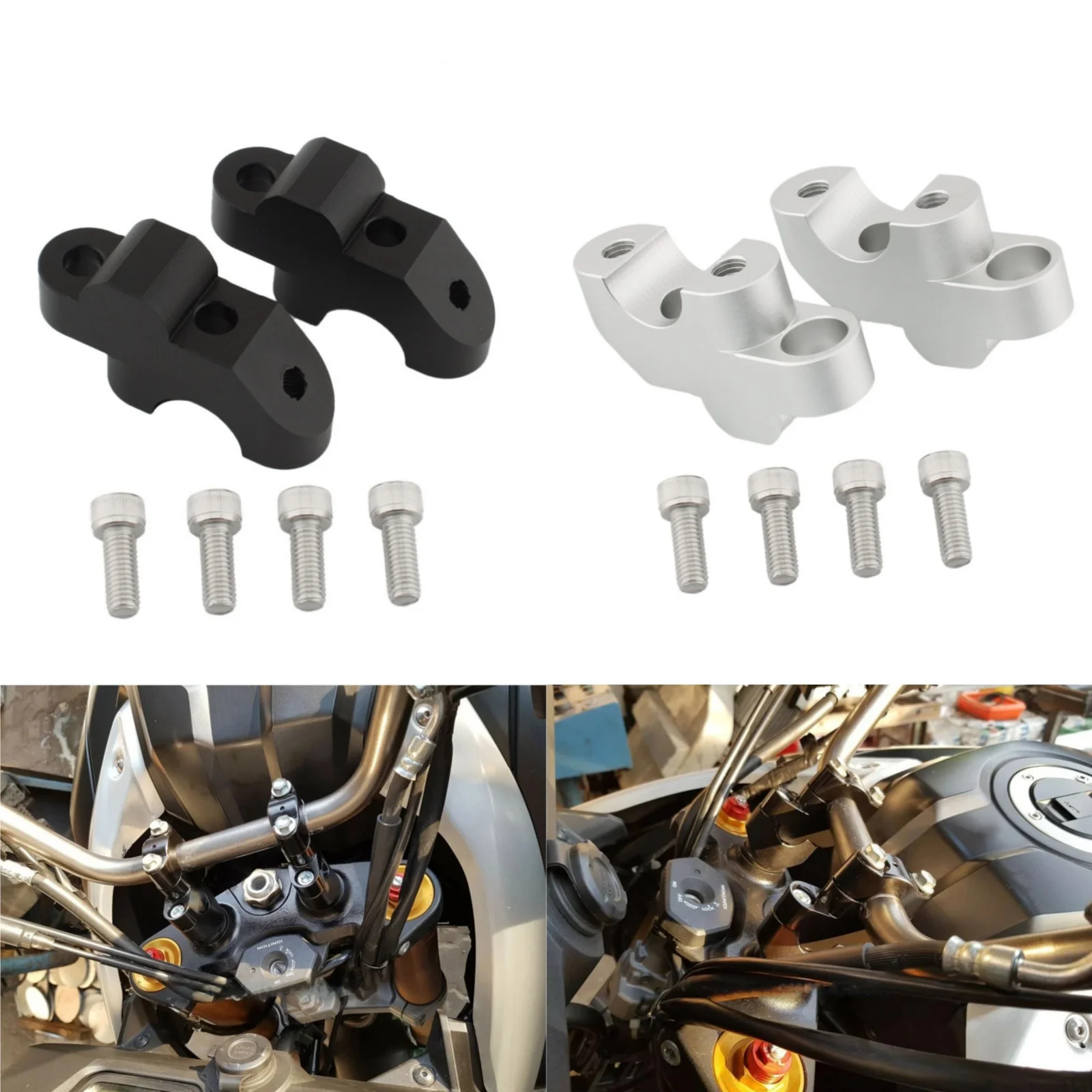 

Для Honda CB300F CB400F CB500F-X NC750X-S DCT удлинитель ручки мотоцикла, адаптеры, зажим, замена стояков руля мотоцикла