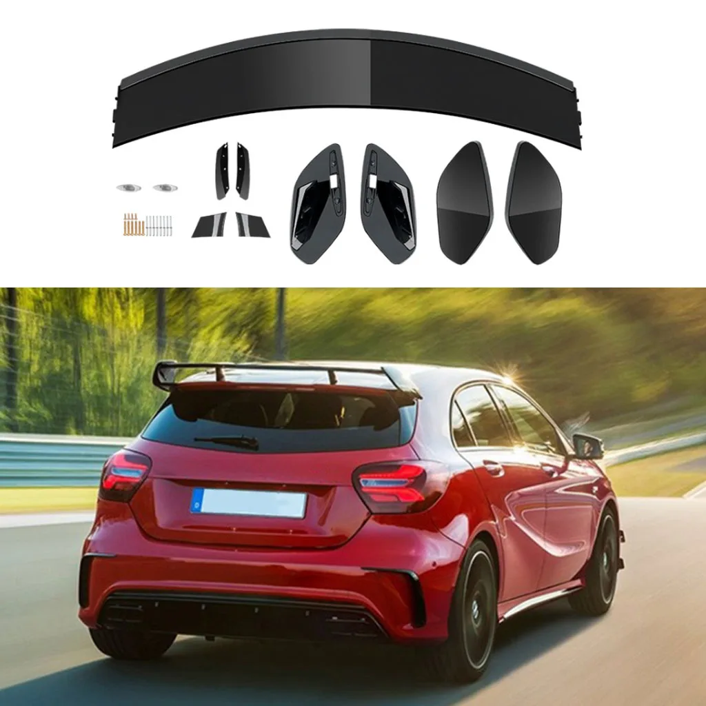 

Rear Roof Spoiler Wing For Mercedes-Benz A-Class A180 A200 A260 W176 AMG 2013-2018 Car Rear Roof Trunk Spoiler Lip Trim