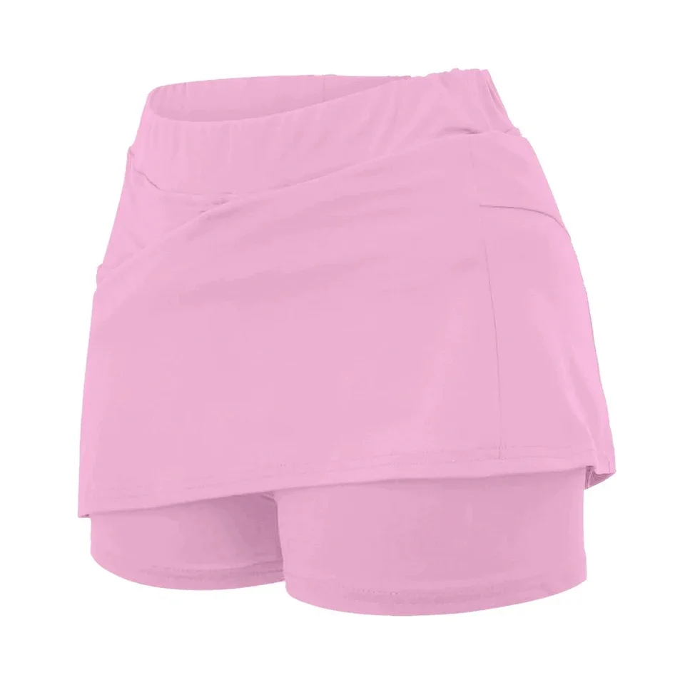 Women'S High Waisted Tennis Skirts Slimming Waist Shorts Skirts For Women Wrap Buttocks Tennis Skirts With Pockets For Women