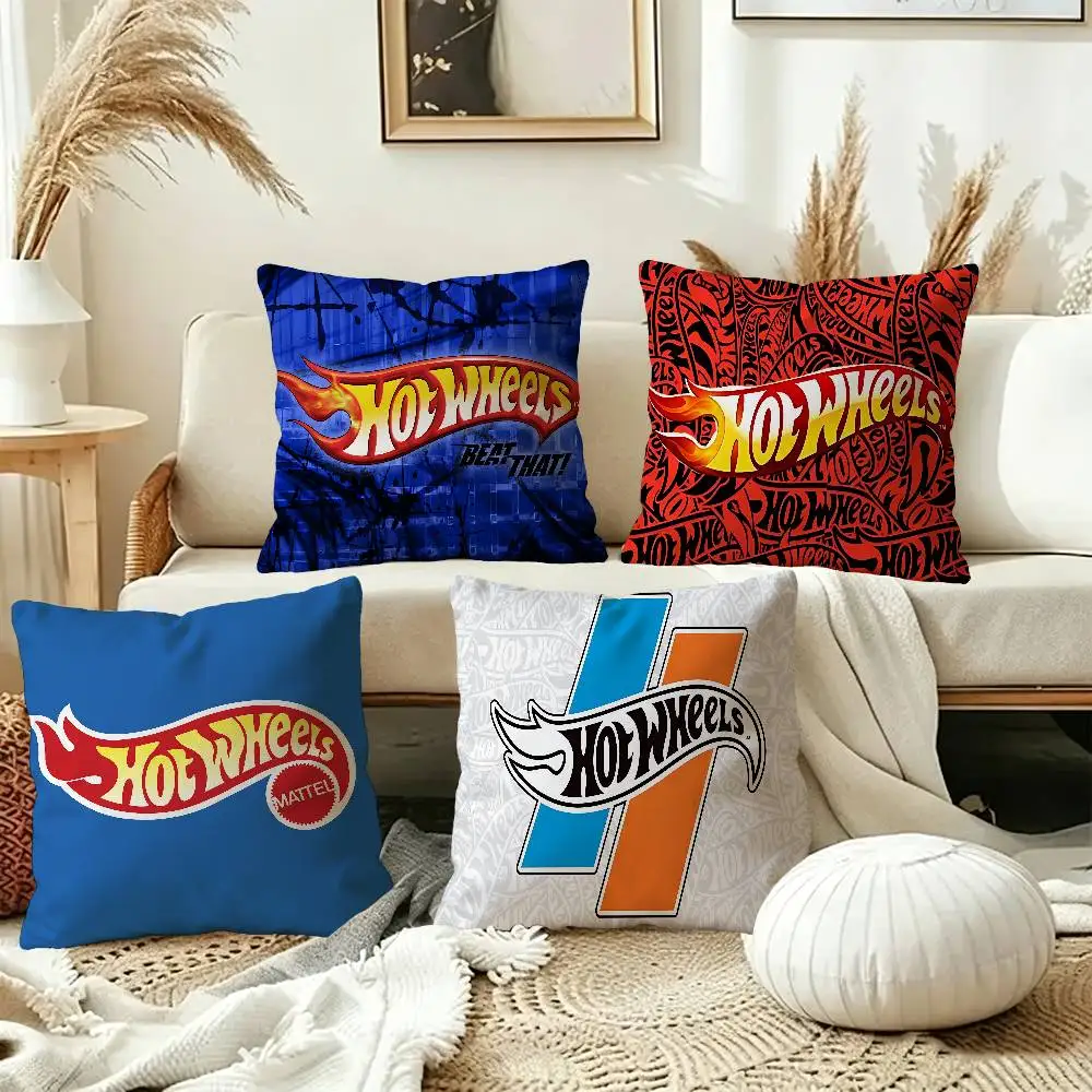 H-Hot wheels Cushion Cover Pillowcase Upholstery Sofa Throw Pillow Home Decor Pillowcas
