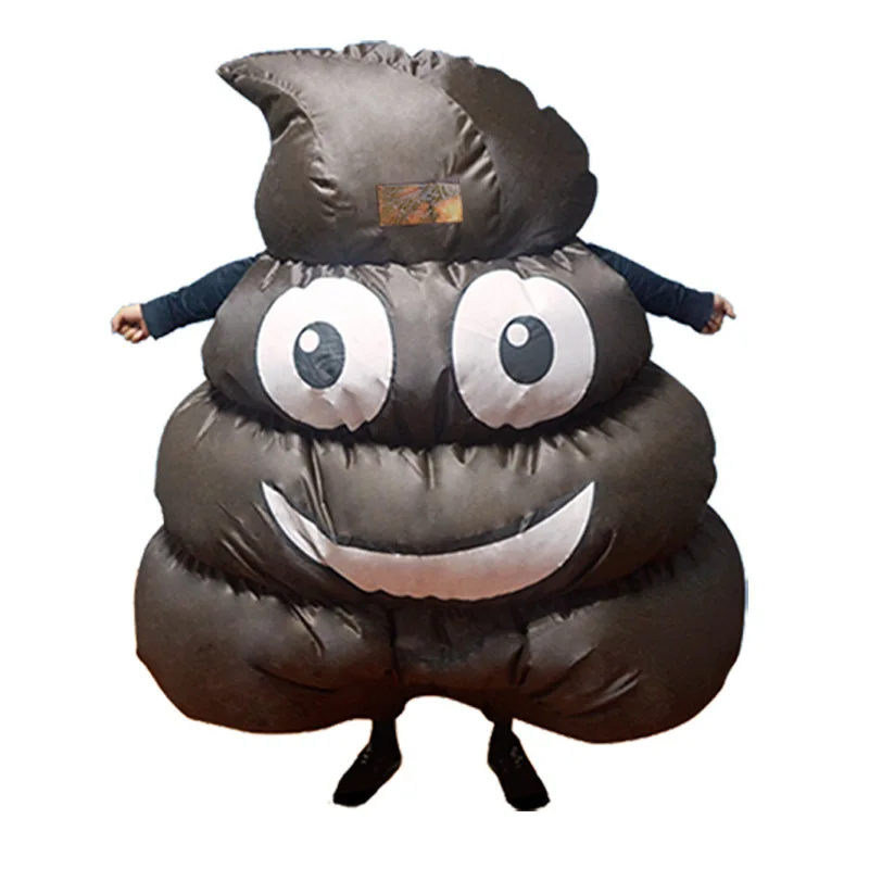 Adult Funny Inflatable Poo Costume Carnival Halloween Cosplay Costume Fancy Dress Party Spoof Poop Inflatable Costume
