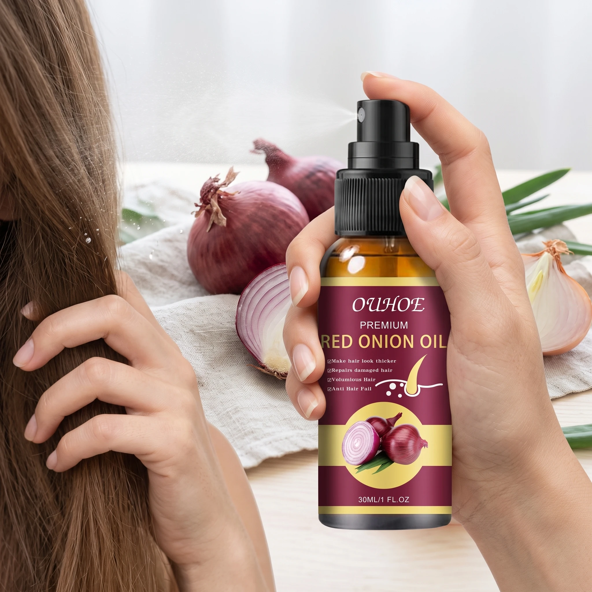 Red Onion Hair Growth Essentia - Hair Care Ouai ulasan dan harga