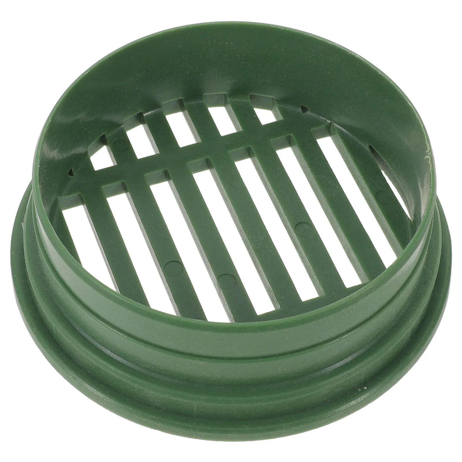 

Green 4" Round Plastic Garden Drain Grate For Outdoor Landscaping Lawn Horticulture Planter Drainage Landscape Drain