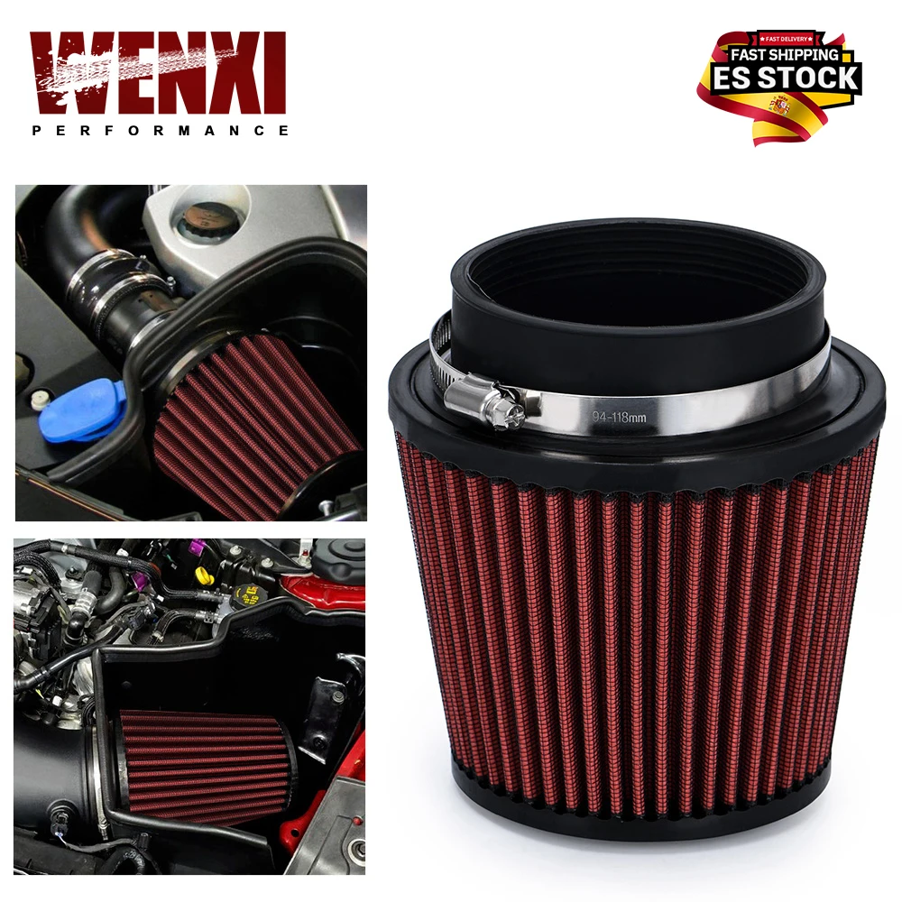 Universal Car Air Filter Modification High Flow Inlet Car Cold Air Intake Cleaner Pipe Modified Scooter 4\