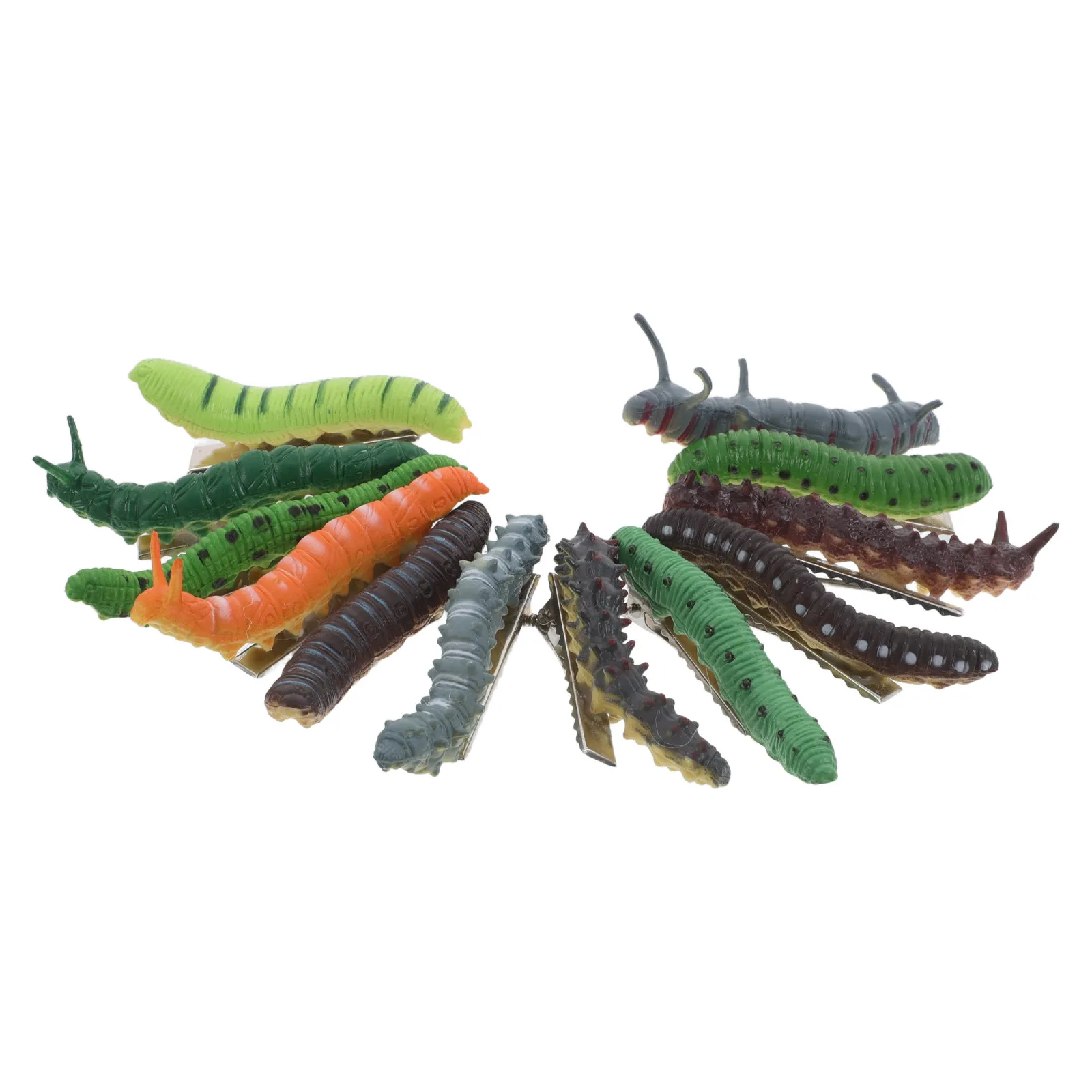 

Набор из 12 заколок для волос в виде жуков: жуткие заколки-гусеницы для Хэллоуина, костюмированных вечеринок, ролевых игр, необычные заколки-зажимы, ужасные украшения для волос