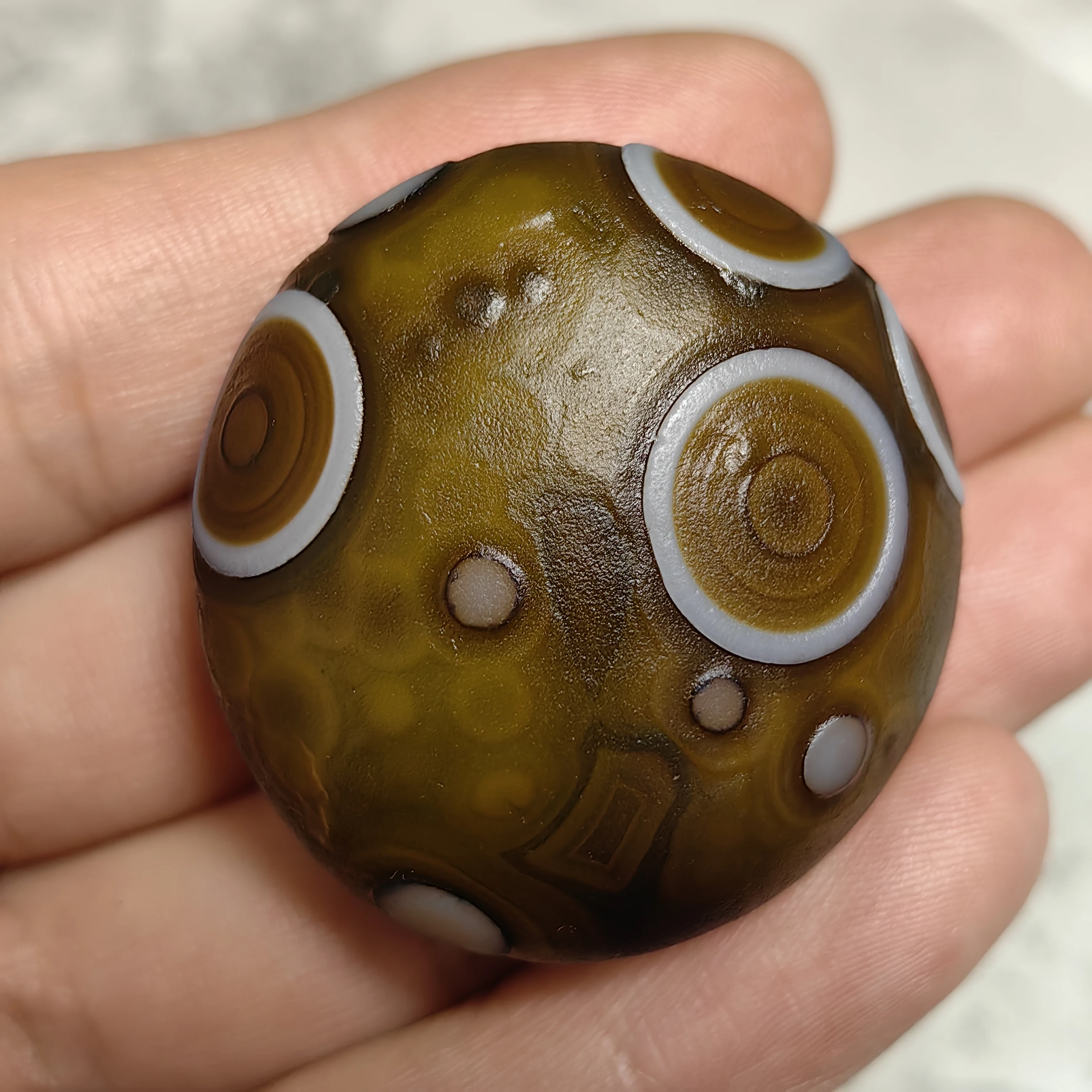Pure Natural Divine Eyes Agate Rare Face Image Palm Stones Good Luck Reiki Healing Meditation DIY Jewelry Scene Decoration