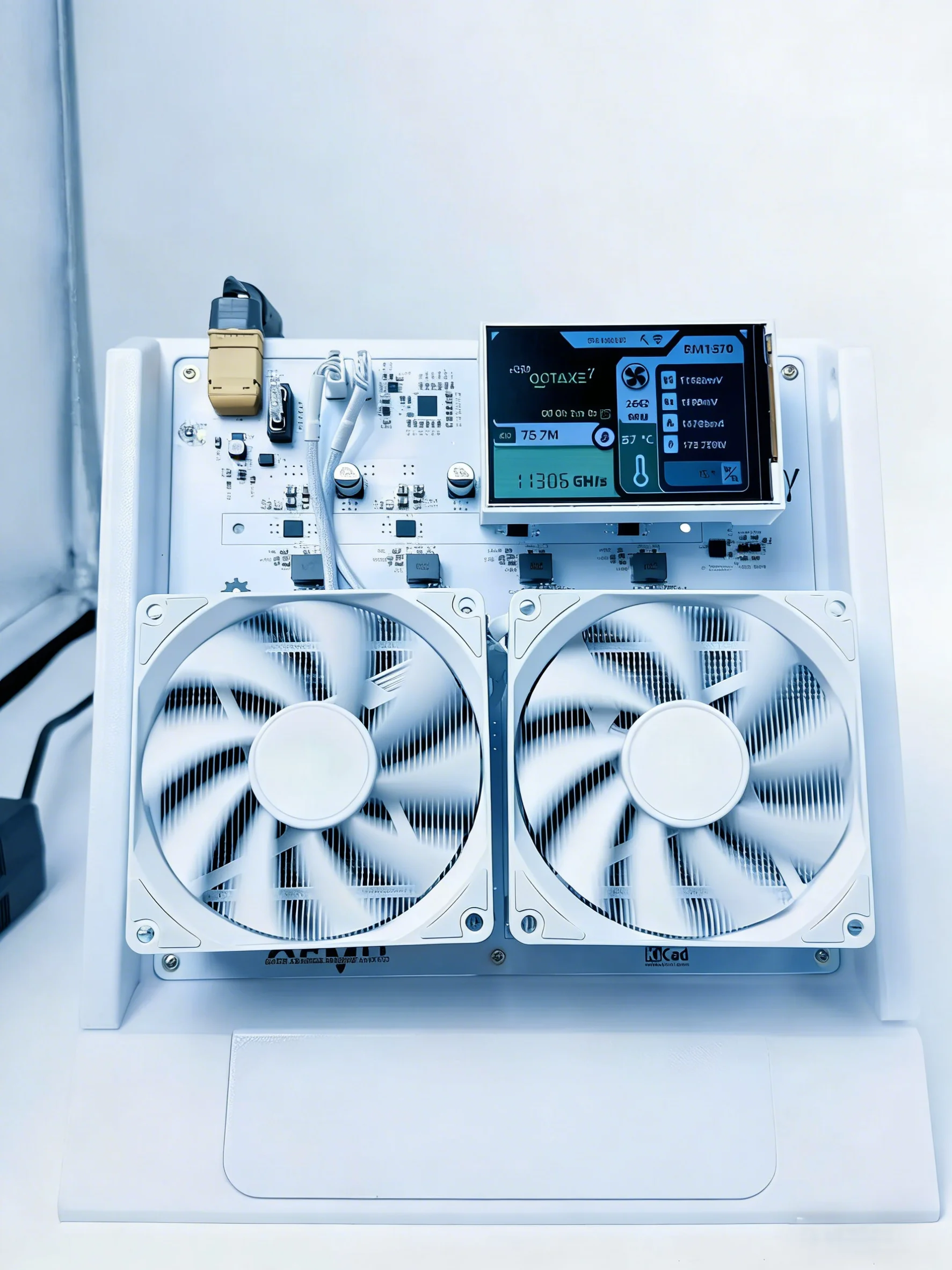 

Compatible with Bitax 9.6Th/s-12Th/s 8PCS BM1370 ASIC-based Open Source Bitcoin Solo Miner NerdOCTAxe with Power Supply